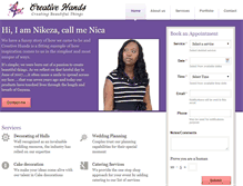 Tablet Screenshot of creativehandsgy.com